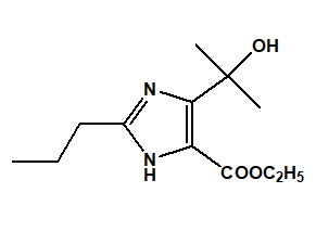 4-(1-羟基-1-甲基乙基)-2-丙基-1H-咪唑-5-羧酸乙酯